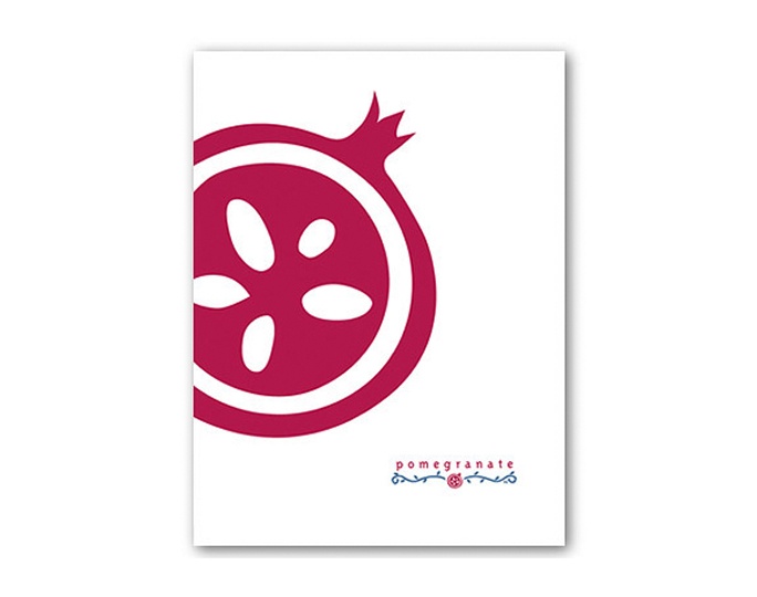 Pomegranate Pocket Folder