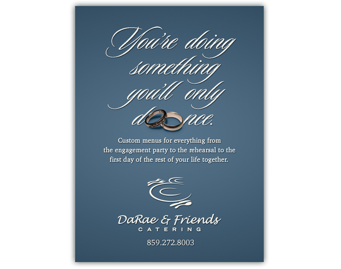 DaRae and Friends Catering Wedding Ad